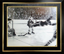 BOBBY ORR THE GOAL 11X14 FRAMED PHOTO – ICONIC NHL IMAGE, BOSTON BRUINS HOCKEY WALL ART (19