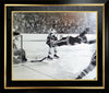 BOBBY ORR THE GOAL 11X14 FRAMED PHOTO – ICONIC NHL IMAGE, BOSTON BRUINS HOCKEY WALL ART (19