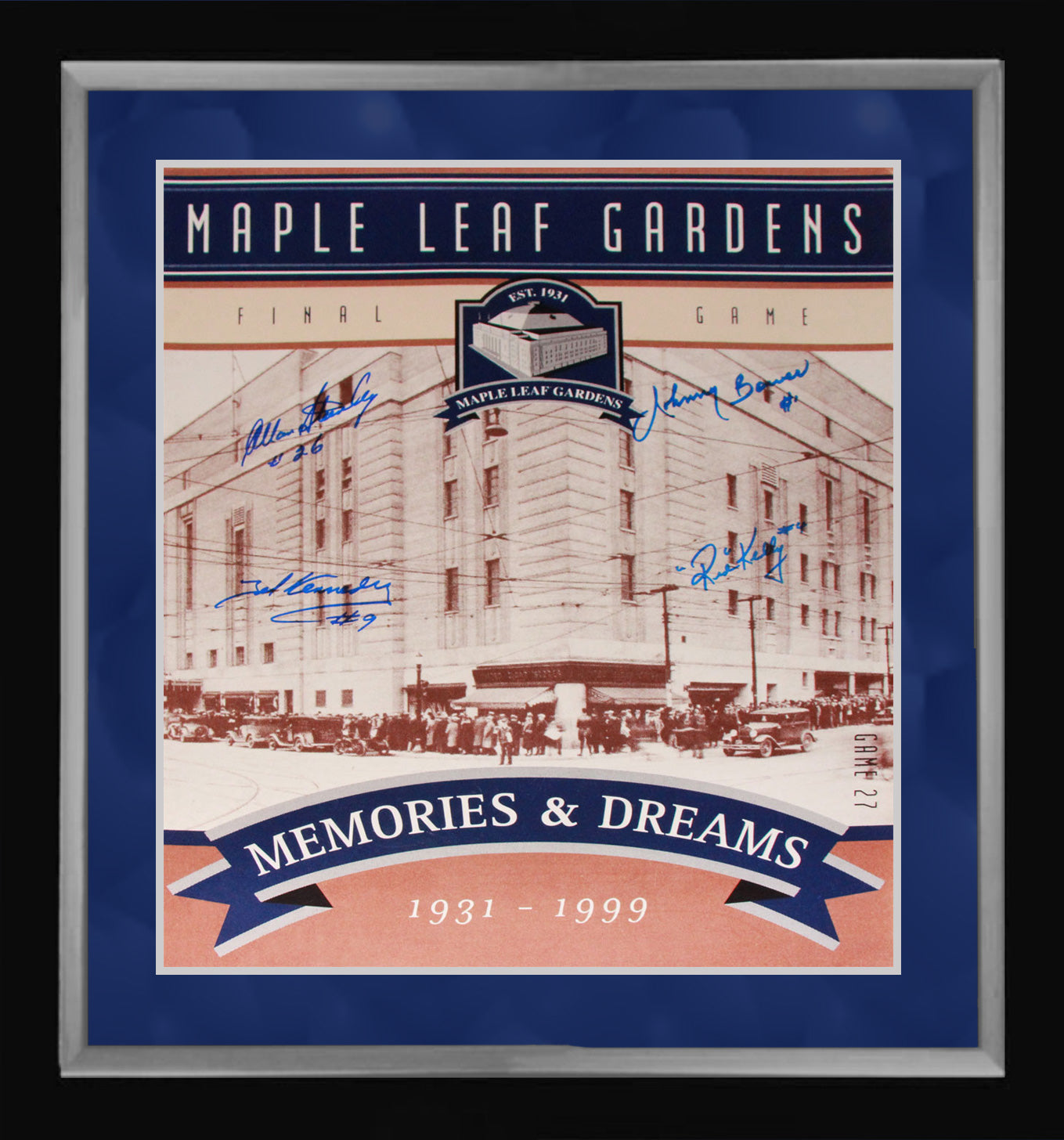 TORONTO MAPLE LEAFS GARDENS FINAL TICKET TRIBUTE PHOTO – FRAMED 16