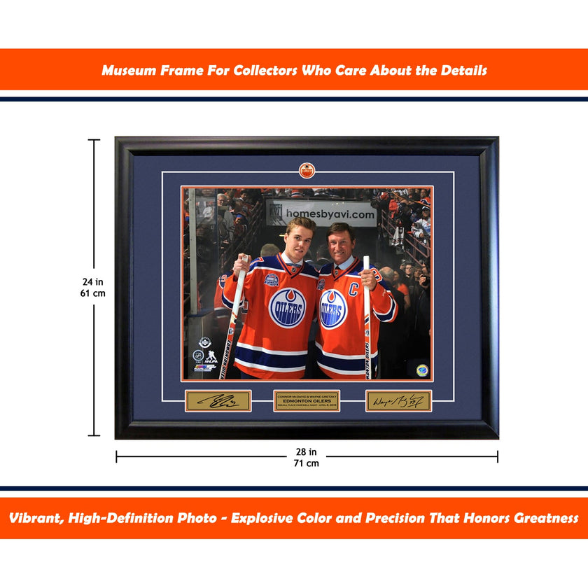 WAYNE GRETZKY AND CONNOR MCDAVID EDMONTON 16