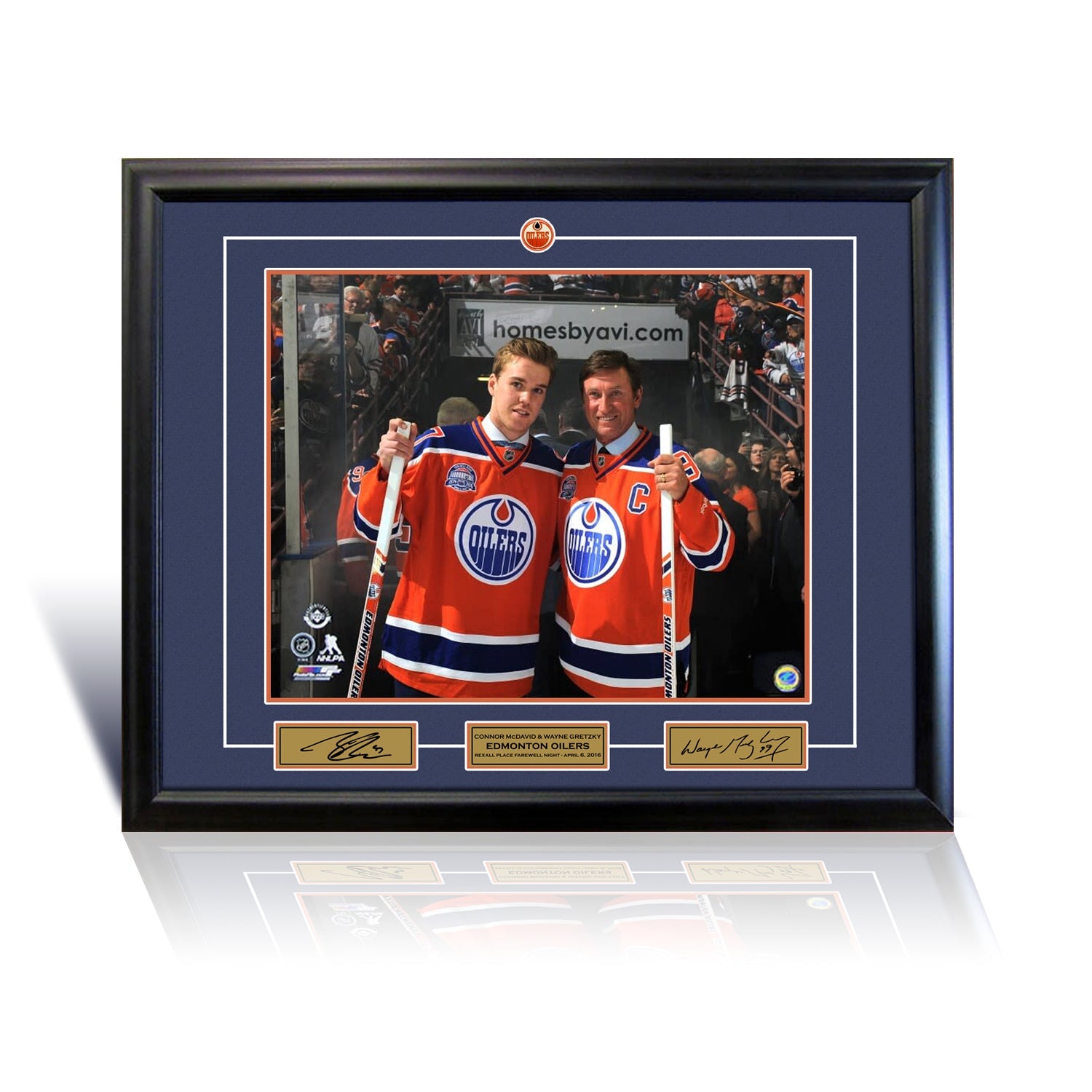 WAYNE GRETZKY AND CONNOR MCDAVID EDMONTON 16