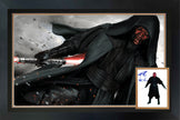 RAY PARK SIGNED DARTH MAUL FRAMED STAR WARS COLLECTIBLE – DOUBLE PHOTO DISPLAY WITH AUTOGRAPH (38.5