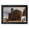 ANTHONY DANIELS SIGNED STAR WARS COLLECTIBLE – C-3PO & R2-D2 FRAMED TATOOINE CONCEPT ART WITH AUTOGRAPH (38.5