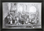CLASSIC MAFIA BOSSES FRAMED ART – BRANDO, DE NIRO, PACINO & GANDOLFINI (33.5
