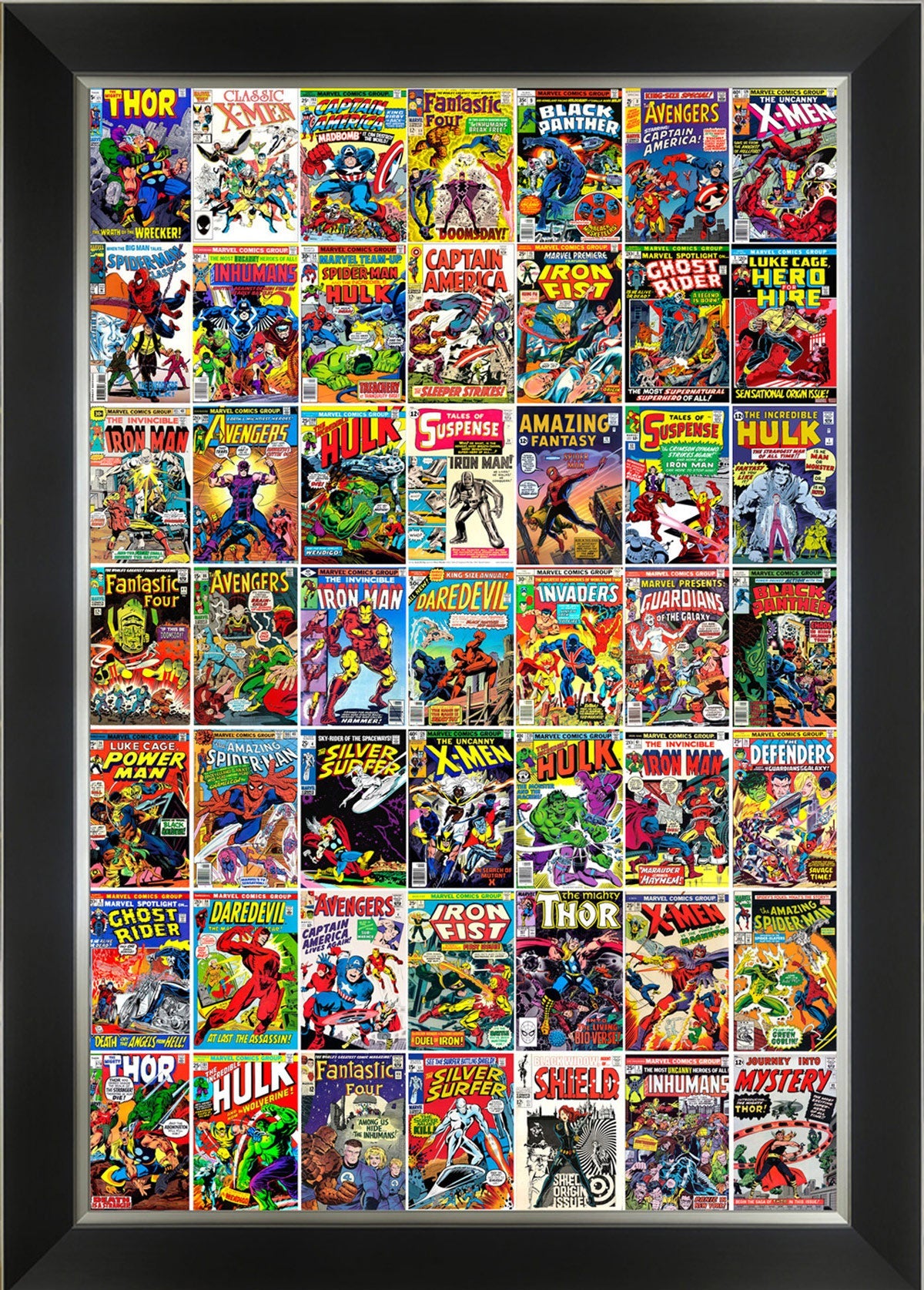 MARVEL CLASSIC COMIC COLLECTION FRAMED POSTER ART (33.5
