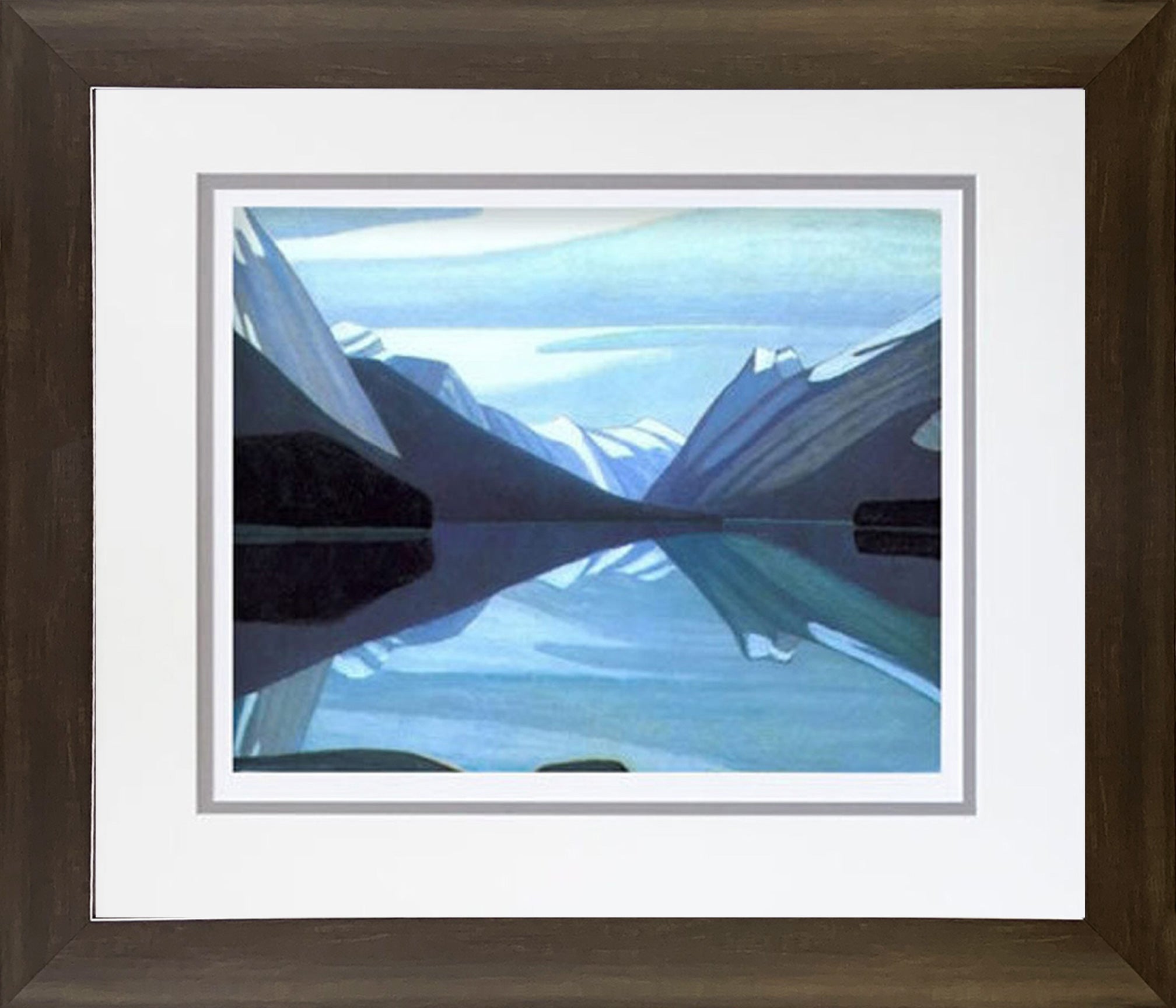 LAWREN HARRIS 'MALIGNE LAKE' GROUP OF SEVEN FRAMED ART PRINT (26