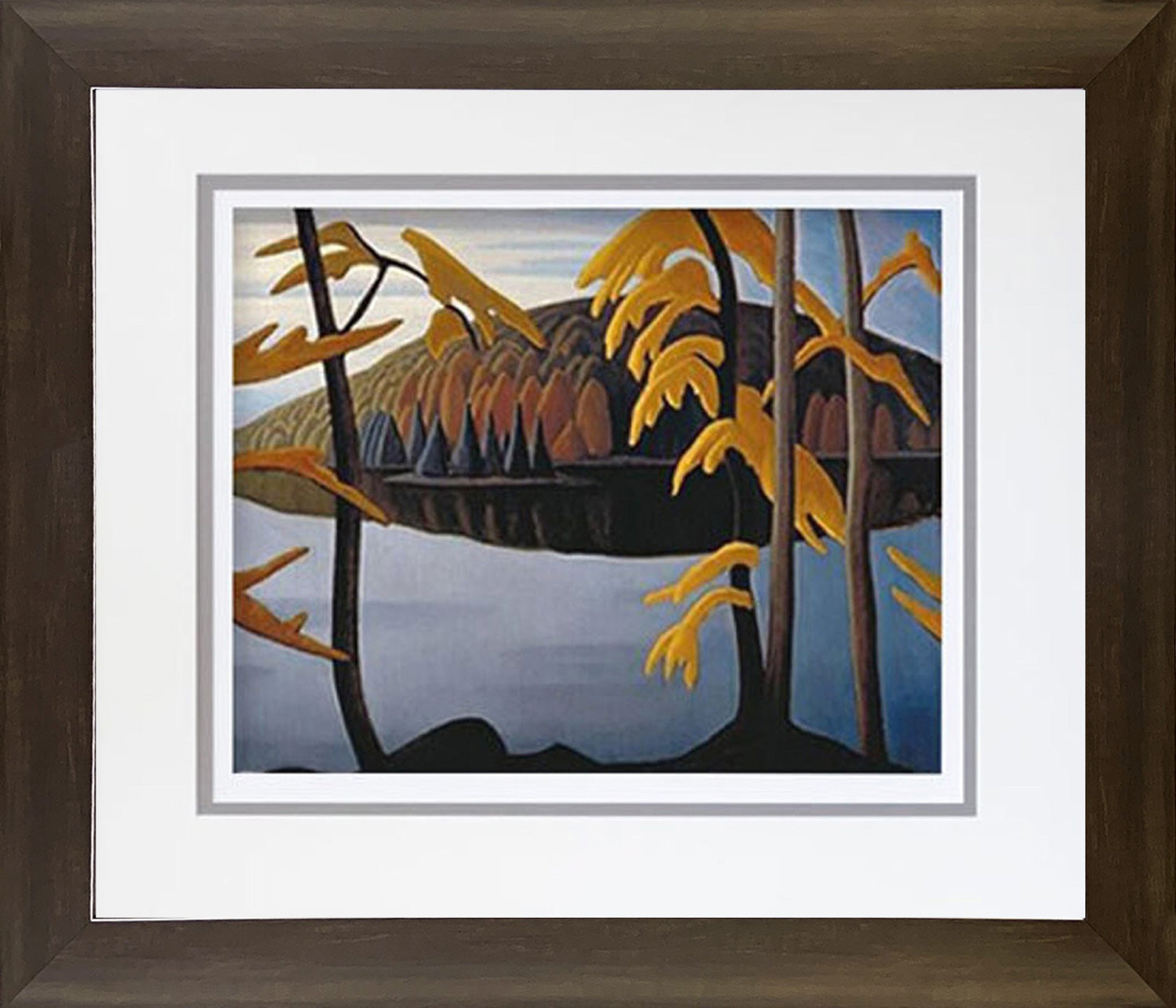 LAWREN HARRIS 'NORTHERN LAKE 1923' GROUP OF SEVEN FRAMED ART PRINT (26