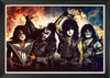 KISS BAND FRAMED MUSIC WALL POSTER – ROCK LEGEND COLLECTIBLE DÉCOR (33.5