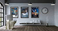 STAR WARS EPISODE IV A NEW HOPE VERTICAL LIGHTSABER FRAMED POSTER PRINT WALL ART COLLECTIBLE (33.5