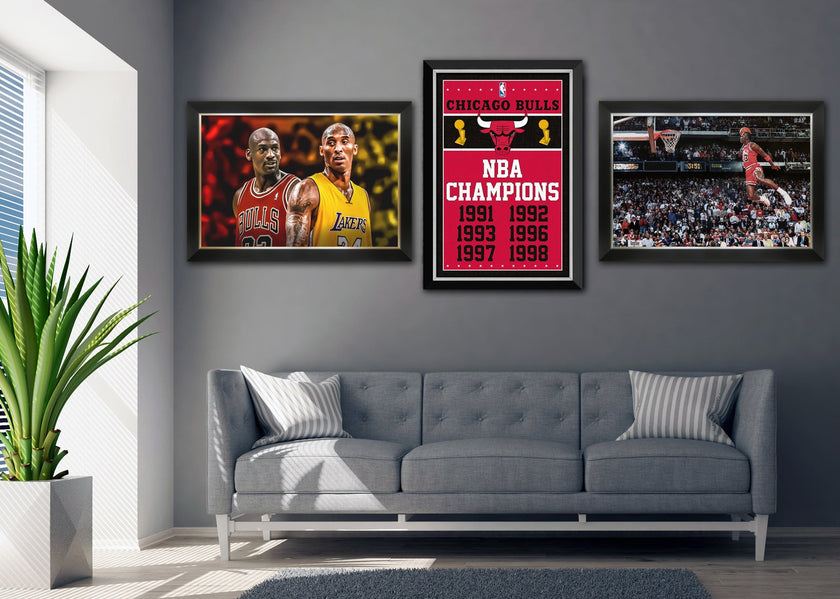 LEBRON JAMES SLAM DUNK TRIBUTE FRAMED CANVAS – ICONIC L.A. LAKERS BASKETBALL ARTWORK – WALL DECOR FOR COLLECTORS, FANS, AND SPORTS ENTHUSIASTS – FACSIMILE SIGNATURE – 33.5 X 23.5 INCHES