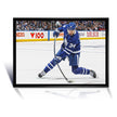 AUSTON MATTHEWS SLAPSHOT TORONTO HOCKEY NHL LICENSED FRAMED CANVAS – MUSEUM QUALITY DISPLAY PRINT FOR LEAFS FANS – SPORTS WALL ART DECOR PIECE – OFFICIAL COLLECTOR GIFT – AUTOGRAPH AUTHENTIC MEMORABILIA (31.5