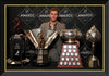 CONNOR MCDAVID NHL TROPHY WINS FRAMED CANVAS – EDMONTON OILERS SUPERSTAR WALL ART COLLECTIBLE DISPLAY (33.5