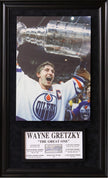 WAYNE GRETZKY SIGNATURE PLAQUE & CANVAS – ALL TIME GREATS OVERSIZED FRAMED AUTOGRAPH (49.5