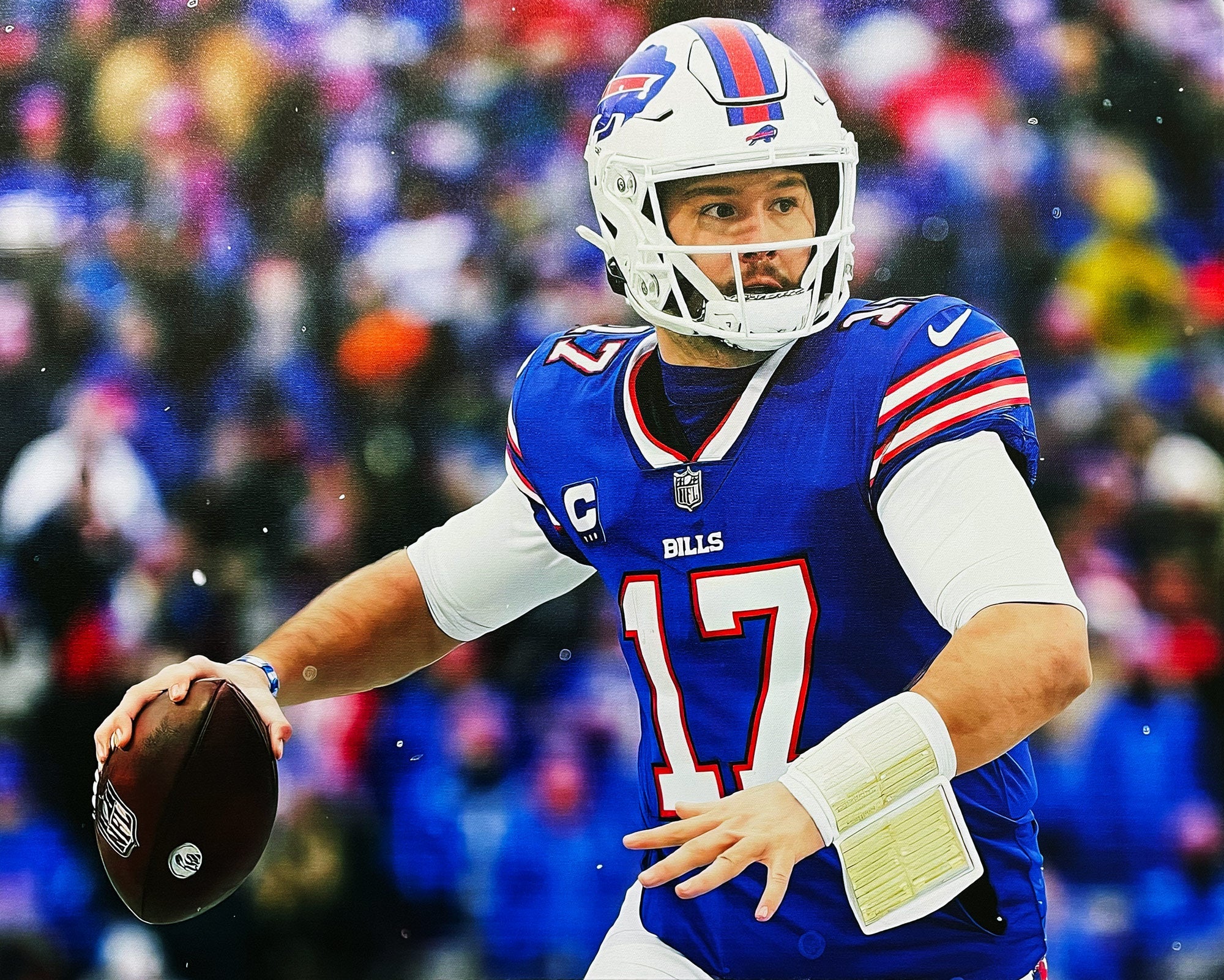 JOSH ALLEN FRAMED CANVAS WALL ART – BUFFALO BILLS NFL SUPERSTAR TRIBUTE – PREMIUM COLLECTIBLE SPORTS DECOR (30