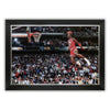 MICHAEL JORDAN 1988 SLAM DUNK CONTEST FRAMED CANVAS – CHICAGO BULLS NBA LEGEND – ICONIC MID-AIR POSTER TRIBUTE – VINTAGE BASKETBALL WALL ART (33.5