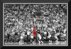 MICHAEL JORDAN LAST SHOT FRAMED CANVAS – ICONIC NBA MOMENT WALL ART – BASKETBALL COLLECTIBLE DISPLAY PIECE (33.5