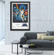 STAR WARS EPISODE IV A NEW HOPE VERTICAL BLASTERS FRAMED POSTER PRINT WALL ART COLLECTIBLE (33.5