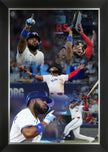 VLADIMIR GUERRERO JR. 2025 ALCS CHAMPIONSHIP MOMENTS – TORONTO BLUE JAYS BASEBALL FRAMED COLLAGE CANVAS - 33.5