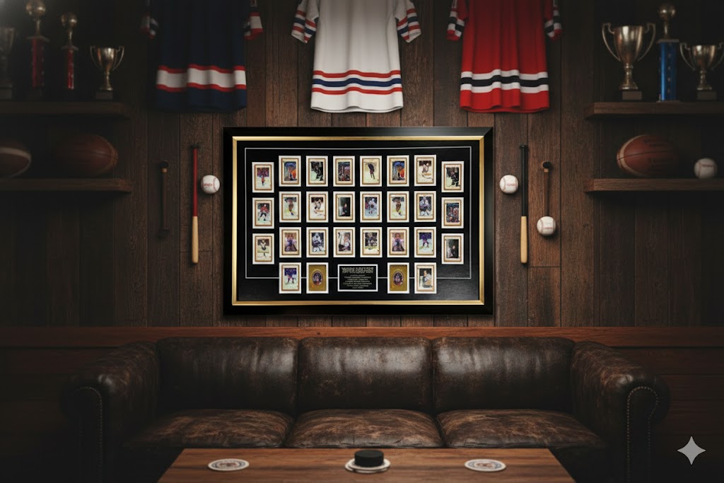WAYNE GRETZKY THE GREAT ONE CARD DECK DISPLAY – FRAMED HOCKEY CARDS TRIBUTE (31