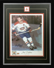 JEAN BELIVEAU AUTOGRAPHED FRAMED LITHOGRAPH – RARE LTD. ED. #1 OF 4 – MONTREAL CANADIENS COLLECTIBLE ART (24