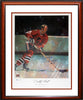 BOBBY HULL SIGNED LITHOGRAPH – THE GOLDEN JET – FRAMED LTD EDITION /909 – CHICAGO BLACKHAWKS ART (27