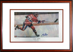 GUY LAFLEUR SIGNED LITHOGRAPH – LTD EDITION #10 OF 1010 – FRAMED MONTREAL CANADIENS COLLECTIBLE (24