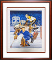 FRAMED LEGENDS OF THE CREASE ARTIST PROOF LITHOGRAPH – SIGNED BY BOWER, CHEEVERS, HALL & WORSLEY – LTD ED /197 (30