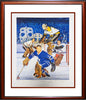 FRAMED LEGENDS OF THE CREASE ARTIST PROOF LITHOGRAPH – SIGNED BY BOWER, CHEEVERS, HALL & WORSLEY – LTD ED /197 (30