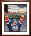 MARK MESSIER LIMITED EDITION LITHOGRAPH – FRAMED HOCKEY ART PRINT (32X28) – LTD /1111
