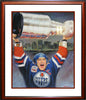 MARK MESSIER LIMITED EDITION LITHOGRAPH – FRAMED HOCKEY ART PRINT (32X28) – LTD /1111