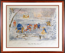 FRAMED WHEN WE WERE SIX LITHOGRAPH – SIGNED BY KELLY, HOWELL, BOWER, HULL, H. RICHARD, CHEEVERS – LTD ED /201 (30