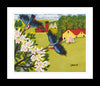 FRAMED ART PRINT BY MAUD LEWIS HUMMINGBIRDS FOLK ART PAINTING FLAT STYLE WALL DECOR 24 X 28 INCHES