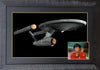 NICHELLE NICHOLS AS LIEUTENANT UHURA SIGNED DISPLAY WITH ENTERPRISE STARSHIP (38