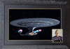 PATRICK STEWART AS CAPTAIN JEAN-LUC PICARD SIGNED DISPLAY WITH ENTERPRISE-D STARSHIP (38