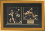 MUHAMMAD ALI & GEORGE CHUVALO FRAMED PHOTO SET – SIGNED LTD EDITION /199 (32X24)