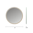 Frameless Round LED Mirror (28