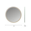 Frameless Round LED Mirror (28