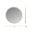 Frameless Round LED Mirror (28