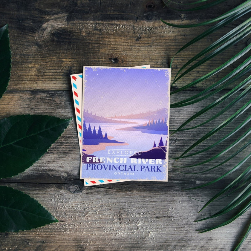 French River Ontario Provincial Park Postcard, Canada Parks
