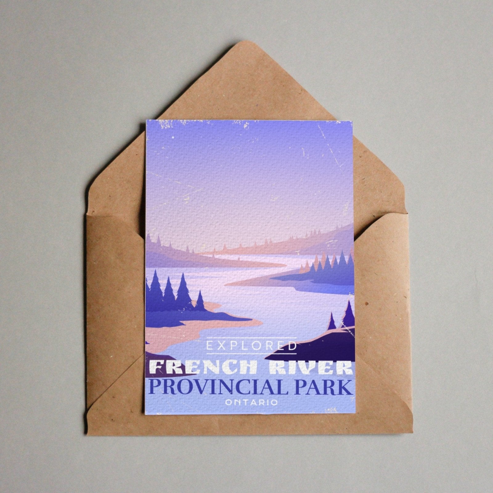 French River Ontario Provincial Park Postcard, Canada Parks