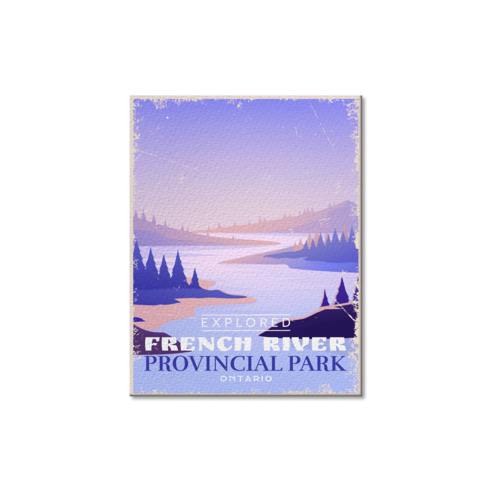 French River Ontario Provincial Park Postcard, Canada Parks
