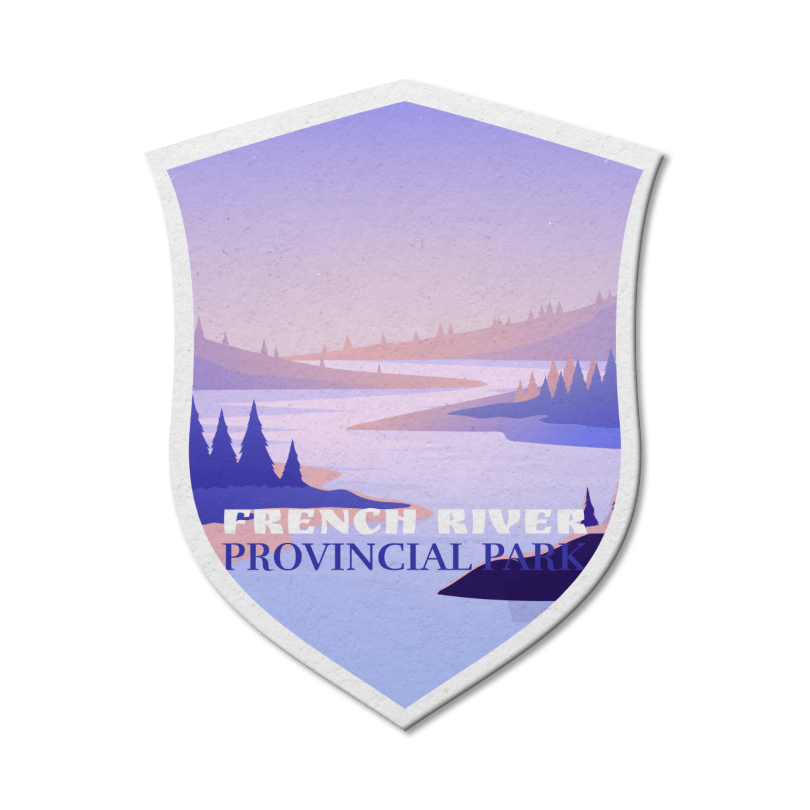 French River Ontario Provincial Park Waterproof Vinyl Sticker, Canada Parks