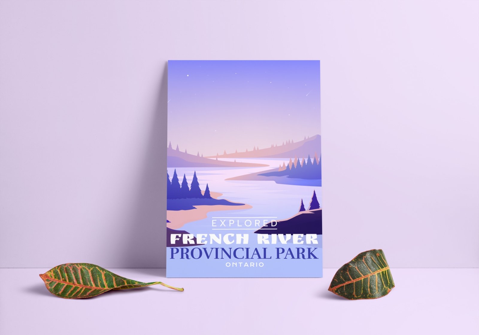 French River Provincial Park 'Explored' Poster, Canada Parks
