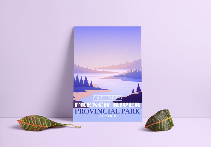French River Provincial Park 'Explored' Poster, Canada Parks