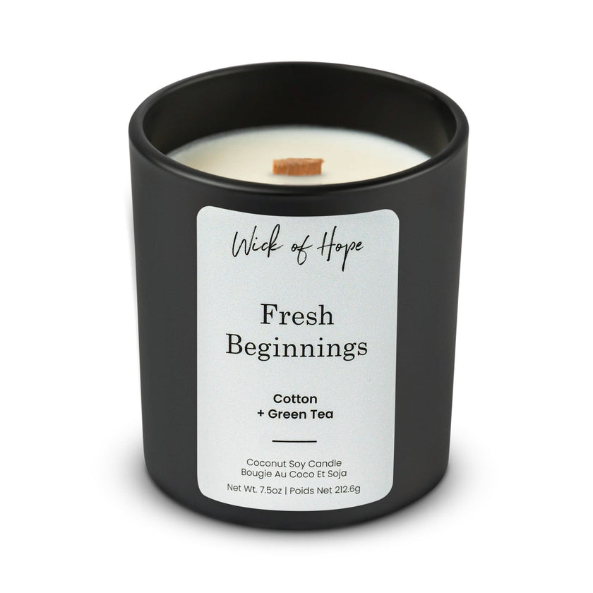 Fresh Beginnings Candle | Cotton + Green Tea