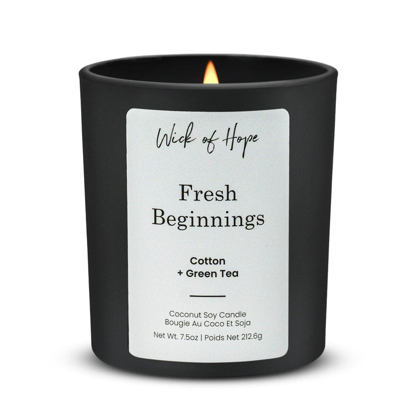 Fresh Beginnings Candle | Cotton + Green Tea