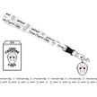 Friday The 13th - Jason Mask White Lanyard