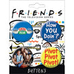 Friends - 4pc Button Set