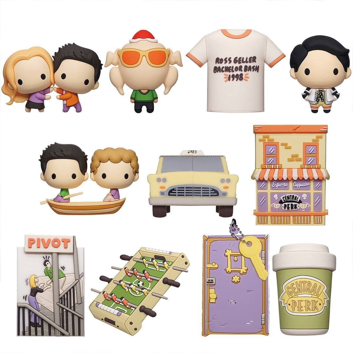 Friends Series 6 Mystery 3D Foam Bag Clip
