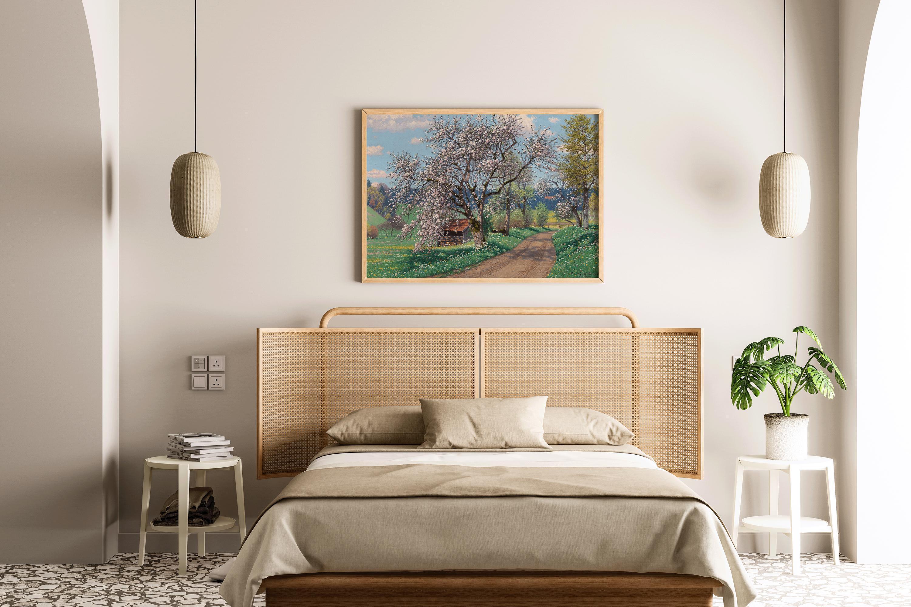 Fritz M√ºller-Landeck Spring Day Print: German Countryside Art